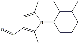 1-(2,3-dimethylcyclohexyl)-2,5-dimethyl-1H-pyrrole-3-carbaldehyde 结构式