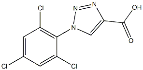 1-(2,4,6-trichlorophenyl)-1H-1,2,3-triazole-4-carboxylic acid 结构式