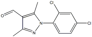 1-(2,4-dichlorophenyl)-3,5-dimethyl-1H-pyrazole-4-carbaldehyde 结构式