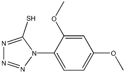 1-(2,4-dimethoxyphenyl)-1H-1,2,3,4-tetrazole-5-thiol 结构式