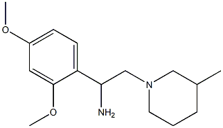 1-(2,4-dimethoxyphenyl)-2-(3-methylpiperidin-1-yl)ethanamine 结构式