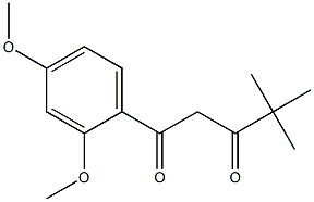 1-(2,4-dimethoxyphenyl)-4,4-dimethylpentane-1,3-dione 结构式