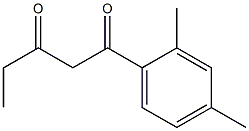 1-(2,4-dimethylphenyl)pentane-1,3-dione 结构式