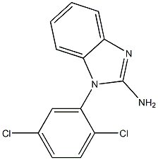 1-(2,5-dichlorophenyl)-1H-1,3-benzodiazol-2-amine 结构式