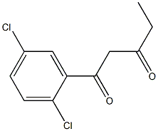 1-(2,5-dichlorophenyl)pentane-1,3-dione 结构式