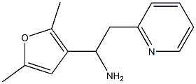1-(2,5-dimethylfuran-3-yl)-2-(pyridin-2-yl)ethan-1-amine 结构式