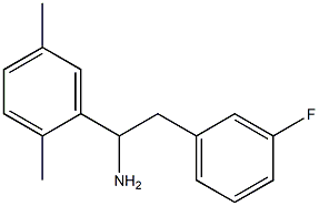 1-(2,5-dimethylphenyl)-2-(3-fluorophenyl)ethan-1-amine 结构式