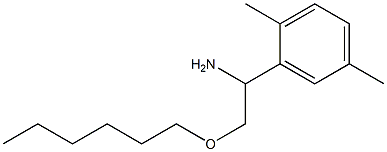 1-(2,5-dimethylphenyl)-2-(hexyloxy)ethan-1-amine 结构式