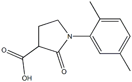 1-(2,5-dimethylphenyl)-2-oxopyrrolidine-3-carboxylic acid 结构式