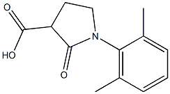 1-(2,6-dimethylphenyl)-2-oxopyrrolidine-3-carboxylic acid 结构式