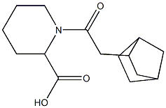 1-(2-{bicyclo[2.2.1]heptan-2-yl}acetyl)piperidine-2-carboxylic acid 结构式