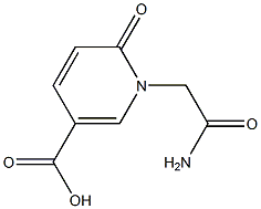 1-(2-amino-2-oxoethyl)-6-oxo-1,6-dihydropyridine-3-carboxylic acid 结构式