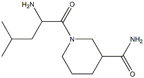 1-(2-amino-4-methylpentanoyl)piperidine-3-carboxamide 结构式