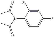 1-(2-bromo-4-fluorophenyl)pyrrolidine-2,5-dione 结构式