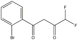 1-(2-bromophenyl)-4,4-difluorobutane-1,3-dione 结构式