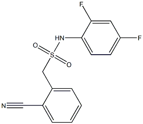 1-(2-cyanophenyl)-N-(2,4-difluorophenyl)methanesulfonamide 结构式