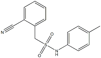 1-(2-cyanophenyl)-N-(4-methylphenyl)methanesulfonamide 结构式