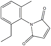 1-(2-ethyl-6-methylphenyl)-2,5-dihydro-1H-pyrrole-2,5-dione 结构式