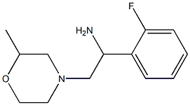 1-(2-fluorophenyl)-2-(2-methylmorpholin-4-yl)ethanamine 结构式