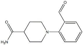 1-(2-formylphenyl)piperidine-4-carboxamide 结构式