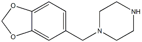 1-(2H-1,3-benzodioxol-5-ylmethyl)piperazine 结构式