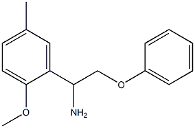 1-(2-methoxy-5-methylphenyl)-2-phenoxyethanamine 结构式