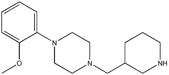 1-(2-methoxyphenyl)-4-(piperidin-3-ylmethyl)piperazine 结构式