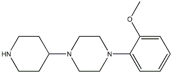 1-(2-methoxyphenyl)-4-piperidin-4-ylpiperazine 结构式