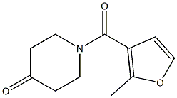 1-(2-methyl-3-furoyl)piperidin-4-one 结构式