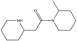 1-(2-methylpiperidin-1-yl)-2-(piperidin-2-yl)ethan-1-one 结构式