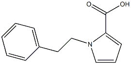 1-(2-phenylethyl)-1H-pyrrole-2-carboxylic acid 结构式