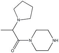 1-(2-pyrrolidin-1-ylpropanoyl)piperazine 结构式