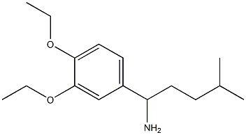 1-(3,4-diethoxyphenyl)-4-methylpentan-1-amine 结构式