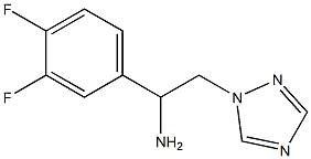 1-(3,4-difluorophenyl)-2-(1H-1,2,4-triazol-1-yl)ethanamine 结构式