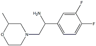 1-(3,4-difluorophenyl)-2-(2-methylmorpholin-4-yl)ethanamine 结构式