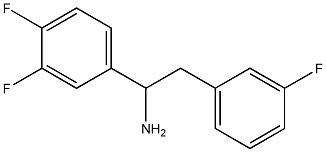 1-(3,4-difluorophenyl)-2-(3-fluorophenyl)ethan-1-amine 结构式