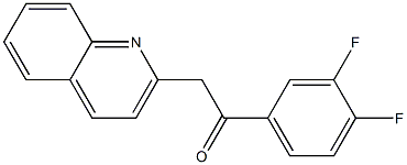 1-(3,4-difluorophenyl)-2-(quinolin-2-yl)ethan-1-one 结构式