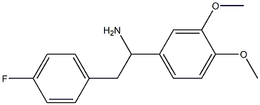 1-(3,4-dimethoxyphenyl)-2-(4-fluorophenyl)ethanamine 结构式