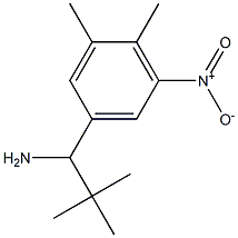 1-(3,4-dimethyl-5-nitrophenyl)-2,2-dimethylpropan-1-amine 结构式