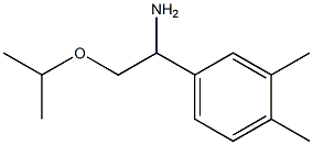 1-(3,4-dimethylphenyl)-2-(propan-2-yloxy)ethan-1-amine 结构式