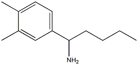 1-(3,4-dimethylphenyl)pentan-1-amine 结构式