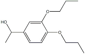 1-(3,4-dipropoxyphenyl)ethan-1-ol 结构式