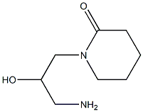 1-(3-amino-2-hydroxypropyl)piperidin-2-one 结构式