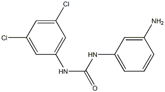 1-(3-aminophenyl)-3-(3,5-dichlorophenyl)urea 结构式