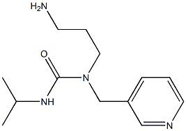 1-(3-aminopropyl)-3-propan-2-yl-1-(pyridin-3-ylmethyl)urea 结构式