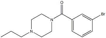 1-(3-bromobenzoyl)-4-propylpiperazine 结构式