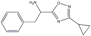 1-(3-cyclopropyl-1,2,4-oxadiazol-5-yl)-2-phenylethan-1-amine 结构式