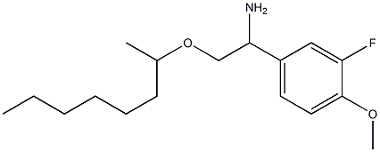 1-(3-fluoro-4-methoxyphenyl)-2-(octan-2-yloxy)ethan-1-amine 结构式