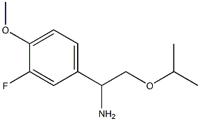 1-(3-fluoro-4-methoxyphenyl)-2-(propan-2-yloxy)ethan-1-amine 结构式