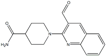 1-(3-formylquinolin-2-yl)piperidine-4-carboxamide 结构式